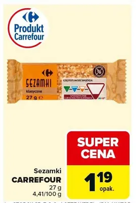 Sezamki klasyczne promocja w Carrefour Market