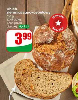 Chleb ziemniaczano-cebulowy promocja w Dino