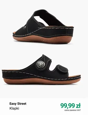 Klapki Easy Street promocja w Deichmann