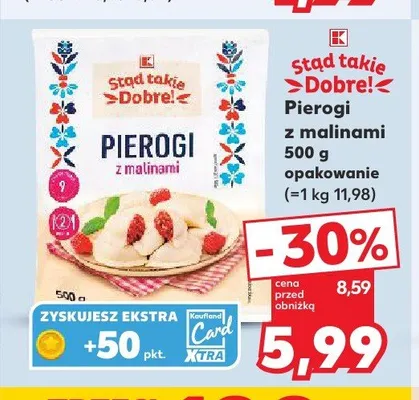 Pierogi z malinami Stąd Takie Dobre! promocja w Kaufland