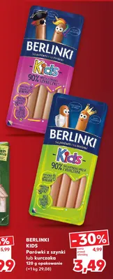 Parówki z szynki Berlinki Kids promocja w Kaufland