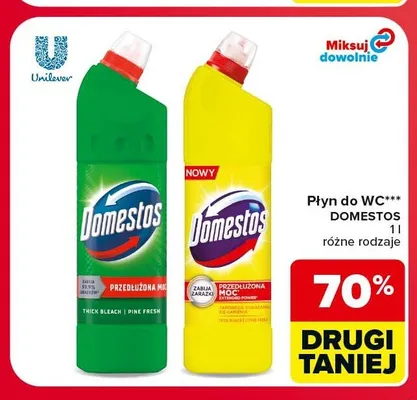 Płyn do WC Domestos Pine Fresh promocja w Carrefour Market