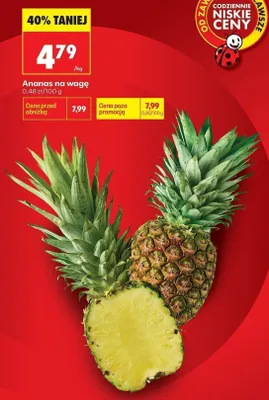 Ananas na wagę promocja w Biedronka