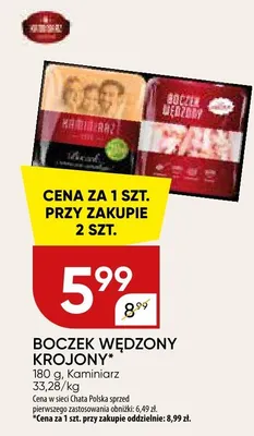 Boczek wędzony krojony promocja w Chata Polska