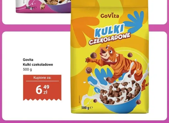 Kulki czekoladowe Govita promocja w Dino