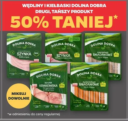 Wędliny i kiełbaski Dolina Dobra promocja w Netto
