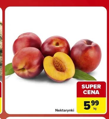 Nektarynki promocja w Carrefour Market