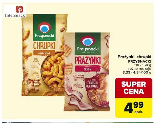 Prażynki, chrupki Przysnacki promocja w Carrefour