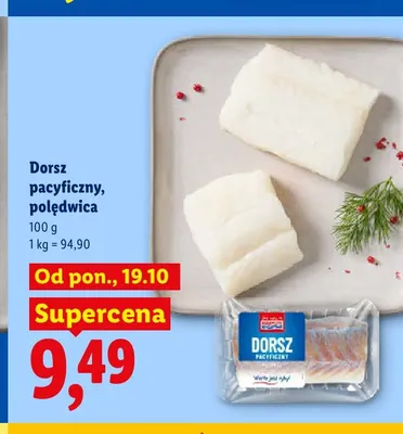 Dorsz pacyficzny polędwica Abramczyk promocja w Lidl