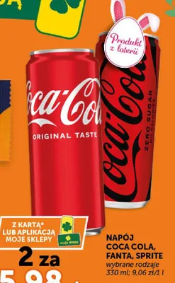 Napój Coca Cola Original Taste promocja w Groszek