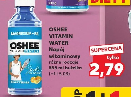 Napój witaminowy Oshee Vitamin Water promocja w Kaufland