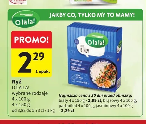 Ryż O LA LA! brązowy promocja w Intermarche