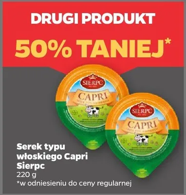 Serek typu włoskiego Capri Sierpc promocja w Netto
