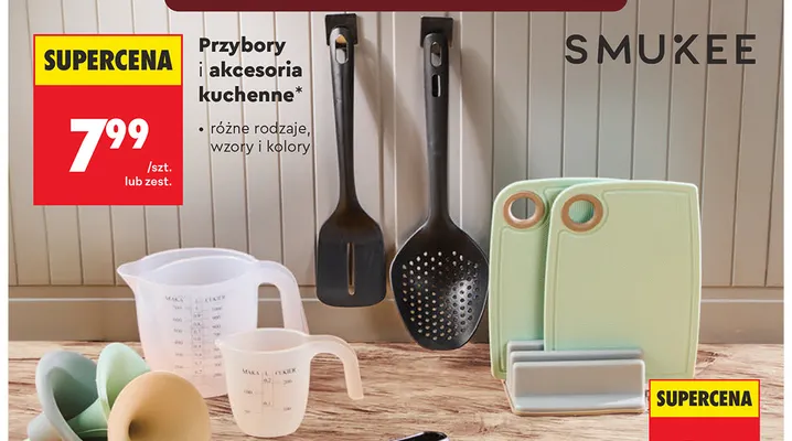 Przybory i akcesoria kuchenne Smukee promocja w Biedronka