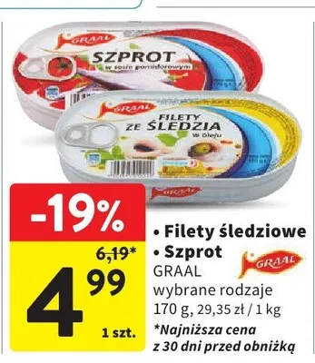 Szprot Graal promocja w Intermarche