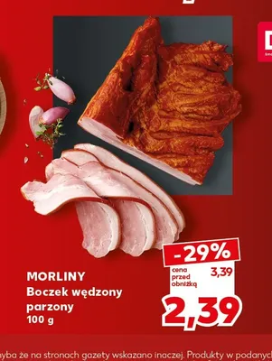 Boczek wędzony parzony Morliny promocja w Kaufland
