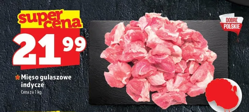 Mięso gulaszowe indycze promocja w TOPAZ