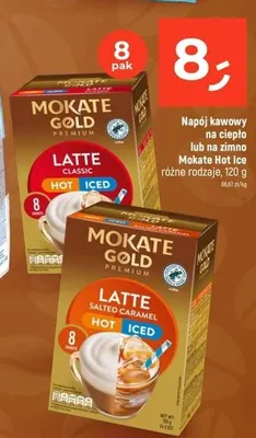 Napój kawowy Mokate Gold Premium Latte Salted Caramel Hot Iced 8-pak promocja w Dealz