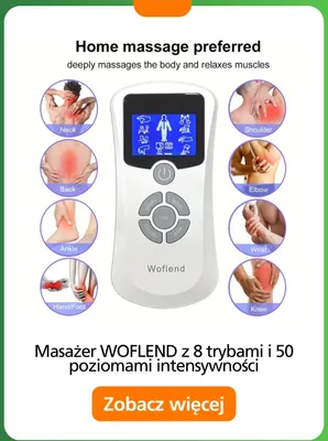 Masażer Woflend z 8 trybami i 50 poziomami intensywności promocja w Temu