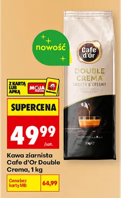Kawa ziarnista Cafe d'Or Double Crema promocja w Biedronka