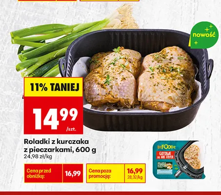 Roladki z kurczaka z pieczarkami BeFoodie promocja w Biedronka