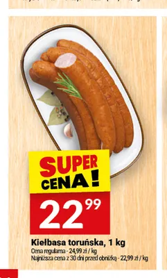 Kiełbasa toruńska Białecki Wędzarnia promocja w Twój Market