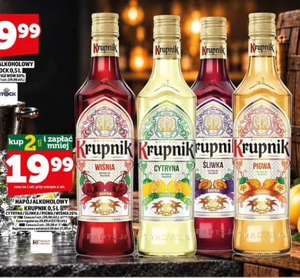 Napój alkoholowy Krupnik wiśnia 26% promocja w TOPAZ