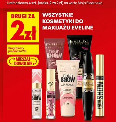 Tusz do rzęs Eveline Volume Show promocja w Biedronka