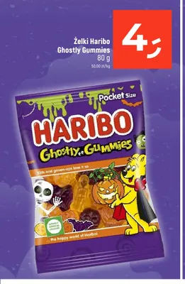 Żelki Haribo Ghostly Gummies promocja w Dealz