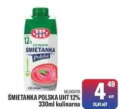 Śmietanka polska UHT 12% do zup i sosów promocja w Tomi Markt