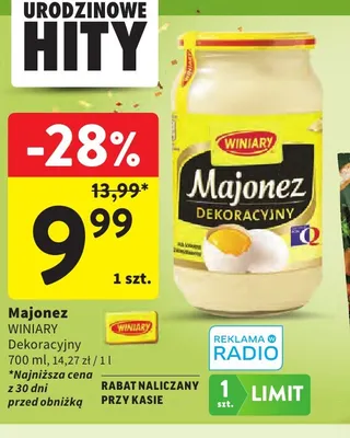 Majonez Dekoracyjny Winiary promocja w Intermarche