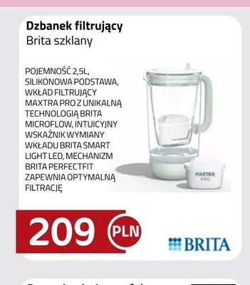 Dzbanek filtrujący Brita szklany promocja w kakto.pl