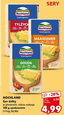 Ser żółty w plastrach Tylżycki Hochland promocja w Kaufland