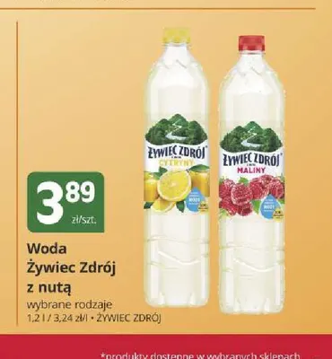 Woda źródlana Żywiec Zdrój z nutą maliny promocja w Marketvita
