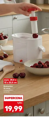 Drylownica do wiśni z pojemnikiem na pestki 20,5x12x22,5 cm Kaufland promocja w Kaufland