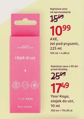 Olejek do ust promocja w Rossmann