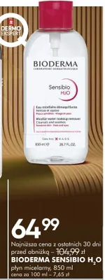 Płyn micelarny sensibio h2o promocja w Super-Pharm