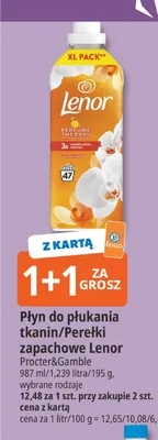 Perełki zapachowe Lenor promocja w Leclerc