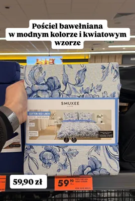Pościel bawełniana 160x200 + 2x 70x80cm promocja w Biedronka