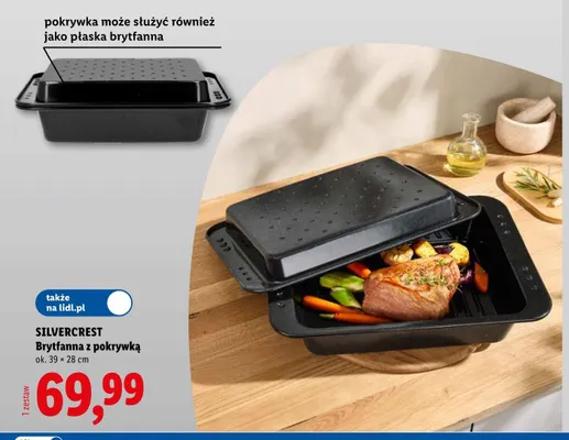Brytfanna z pokrywką Silvercrest promocja w Lidl