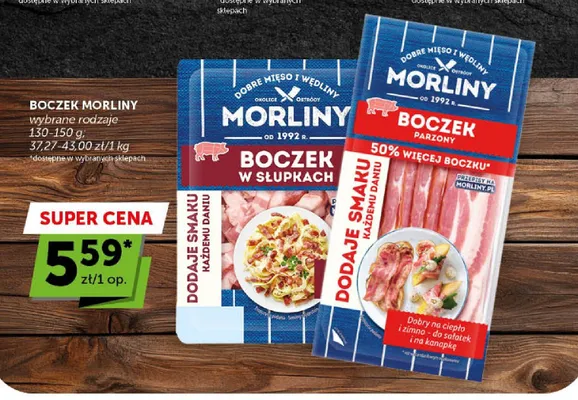 Boczek w słupkach Morliny promocja w ABC