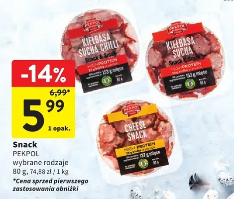 Snack - wybrane rodzaje promocja w Intermarche