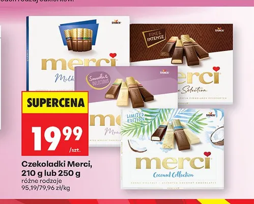 Czekoladki Merci 250g promocja w Biedronka