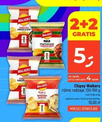 Chipsy Walkers Wavy Spanish Queso promocja w Dealz