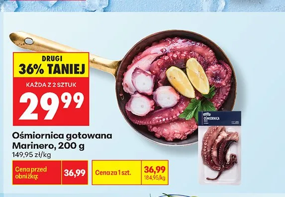 Ośmiornica gotowana Marinero promocja w Biedronka