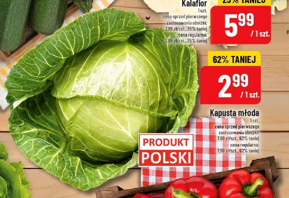 Kapusta młoda promocja w POLOmarket