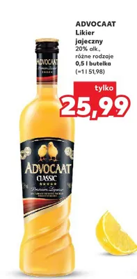 Likier jajeczny 20% alk., różne rodzaje 0,5l promocja w Kaufland