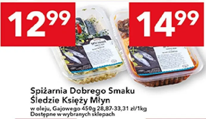 Śpiżarnia Dobrego Smaku Śledzie Księży Młyn w oleju promocja w LEWIATAN