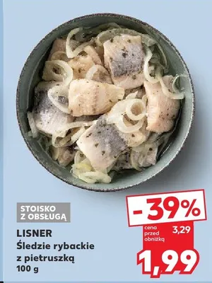 Śledzie rybackie z pietruszką Lisner promocja w Kaufland