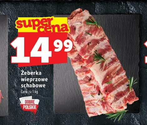 Żeberka wieprzowe schabowe promocja w TOPAZ